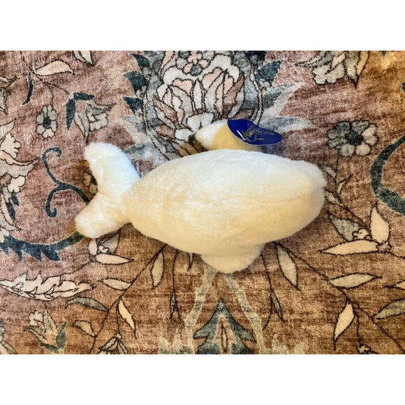 NEW Sea World Plush White Beluga Whale 11" Vintage 1980s NEW WITH TAGS NOS - Picture 2 of 8